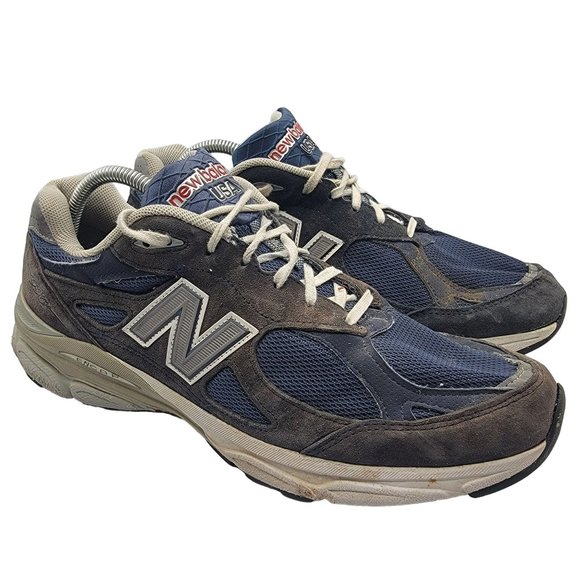 New Balance 990 Mens 11 Blue Sneakers Shoes Athletic Low Top Lace Up USA M990NV3